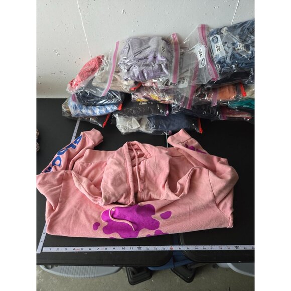 Gloomy The Naughty Grizzly Pink Hoodie With Ears Size Large Teddy Bear Anime - Picture 7 of 12